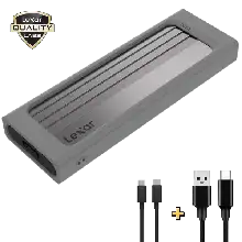 LEXAR E300 M.2 NVME SSD ENCLOSURE USB 3.2 GEN 2 TYPE C 10GBPS ULTRA,SHOCK WAVE PROTECTOR